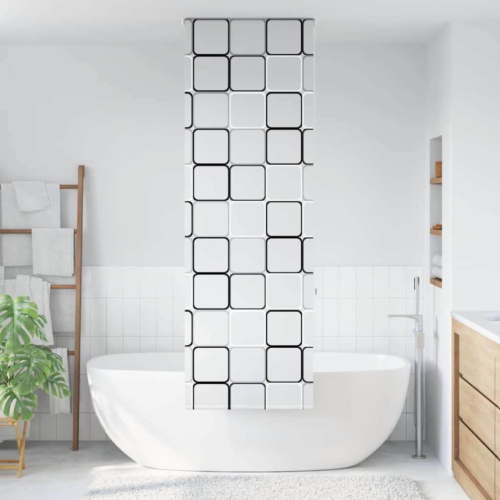 vidaXL Duschrollo 80x240 cm Stoffbreite 76 cm