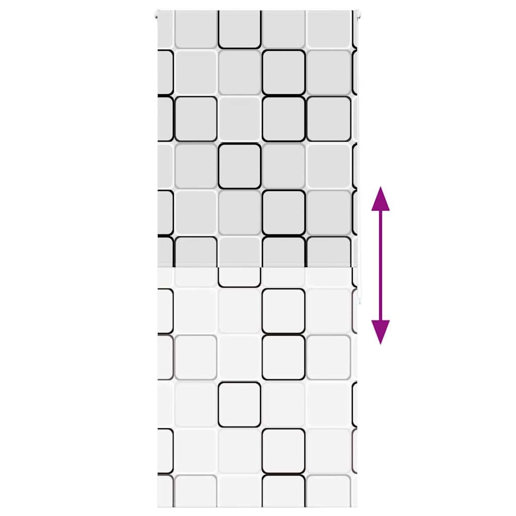 vidaXL Duschrollo 90x240 cm Stoffbreite 86 cm