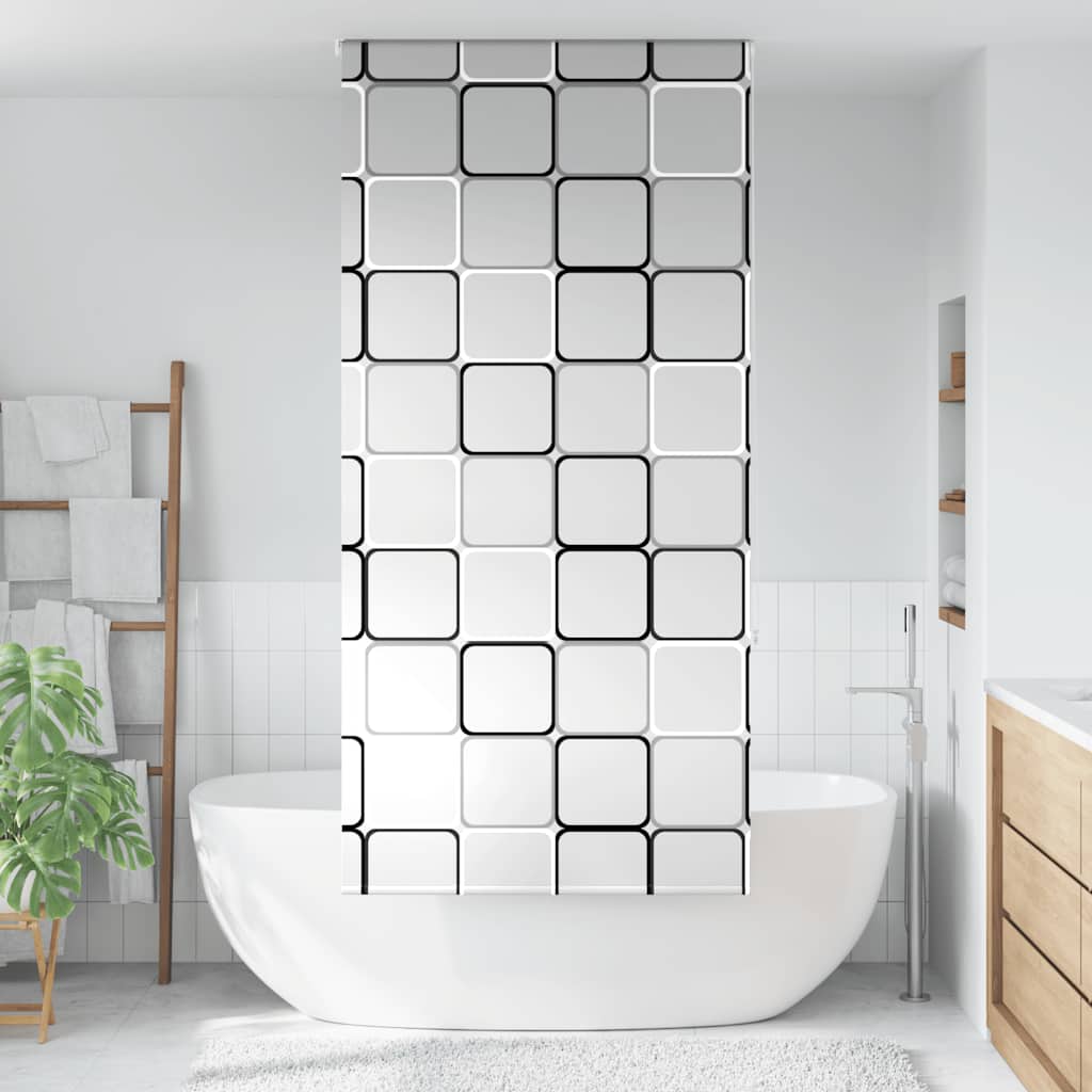 vidaXL Duschrollo 90x240 cm Stoffbreite 86 cm