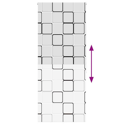 vidaXL Duschrollo 100x240 cm Stoffbreite 96 cm
