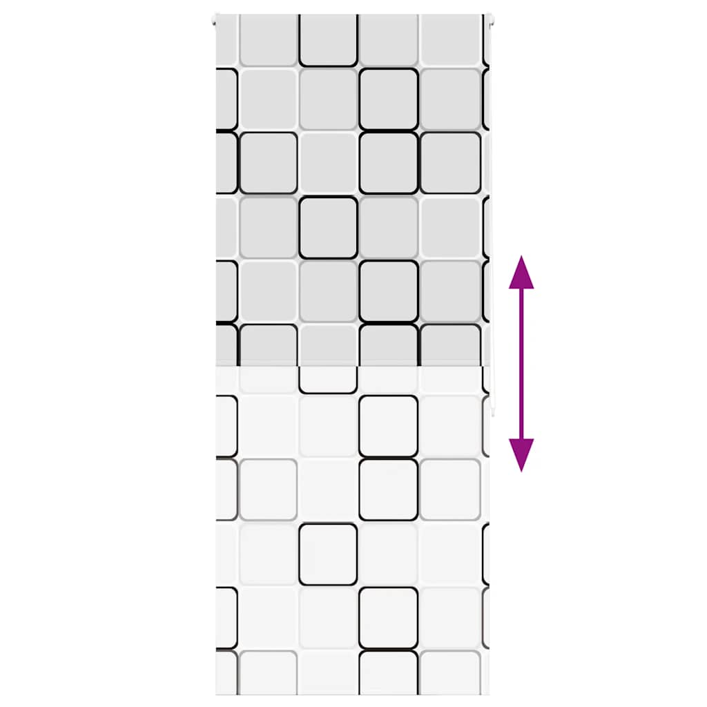 vidaXL Duschrollo 110x240 cm Stoffbreite 106 cm