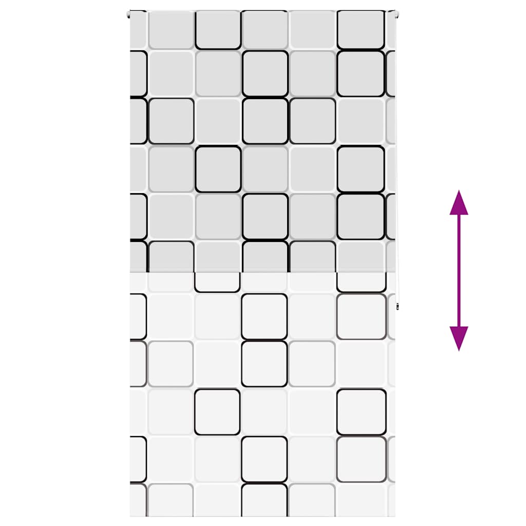vidaXL Store de douche 120x240 cm Largeur du tissu 116 cm