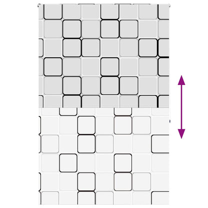 vidaXL Duschrollo 150x240 cm Stoffbreite 146 cm