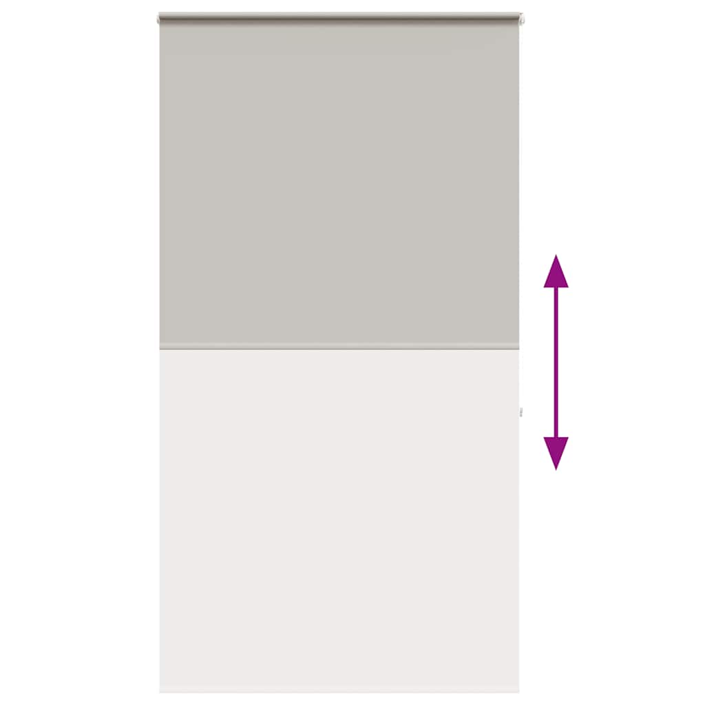 vidaXL Duschrollo mit Kassette 130x240 cm Stoffbreite 126 cm