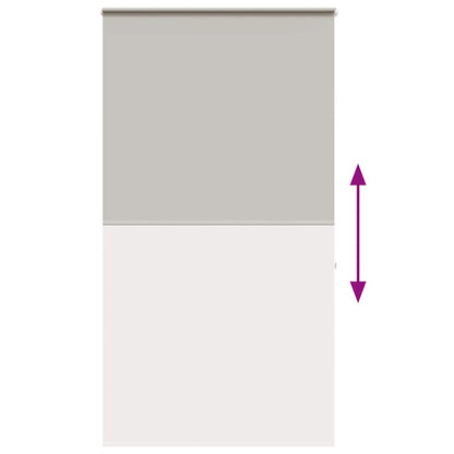 vidaXL Duschrollo mit Kassette 130x240 cm Stoffbreite 126 cm