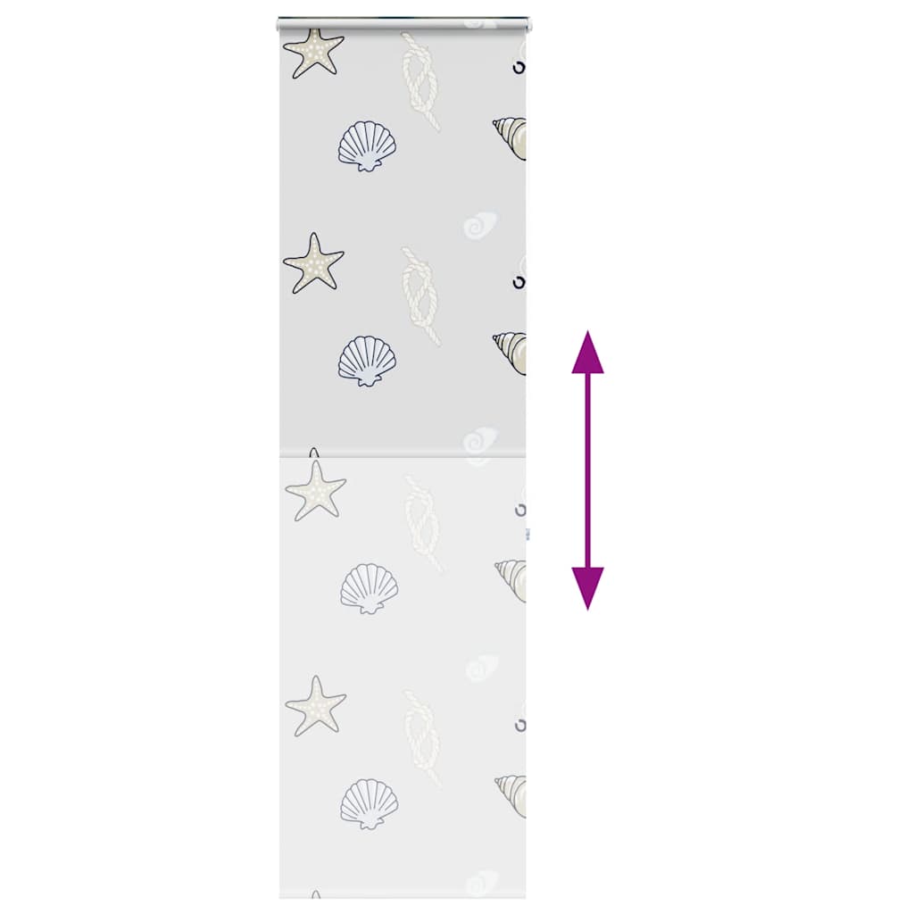 vidaXL Store de douche à cassette 70x240 cm largeur du tissu 66 cm