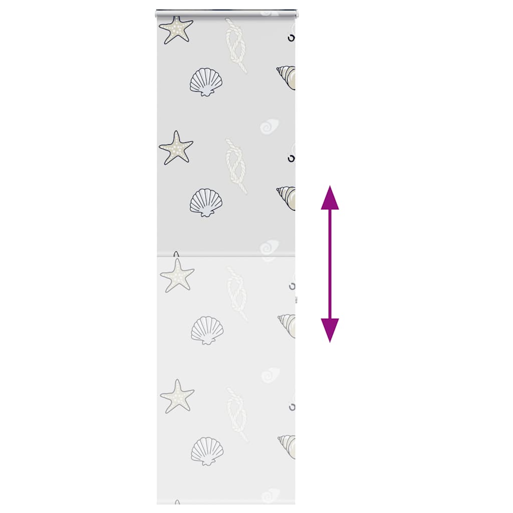 vidaXL Duschrollo mit Kassette 80x240 cm Stoffbreite 76 cm