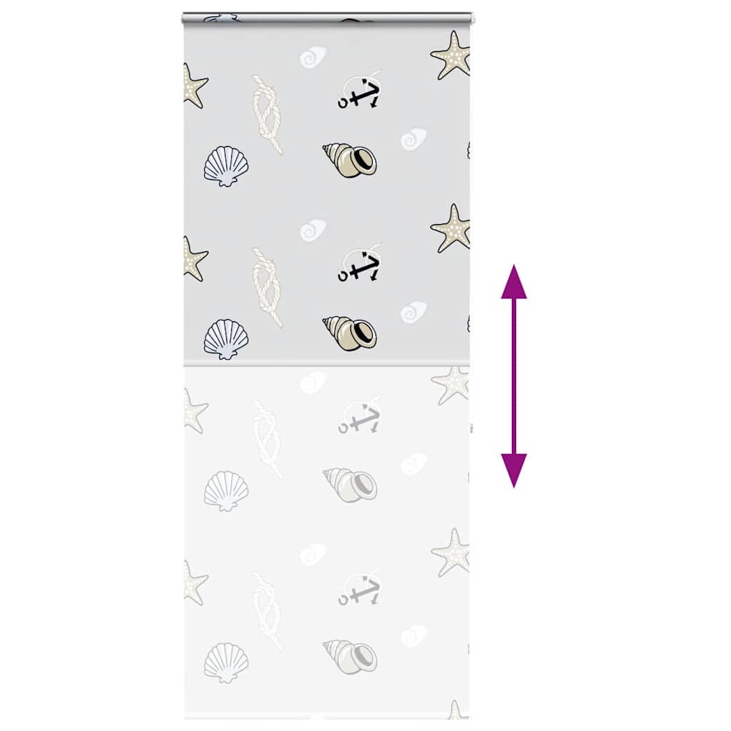 vidaXL Duschrollo mit Kassette 90x240 cm Stoffbreite 86 cm