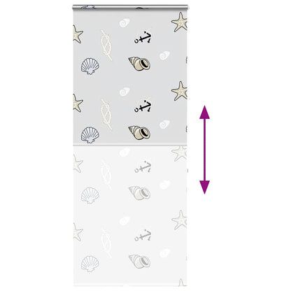 vidaXL Duschrollo mit Kassette 90x240 cm Stoffbreite 86 cm