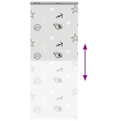 vidaXL Duschrollo mit Kassette 100x240 cm Stoffbreite 96 cm