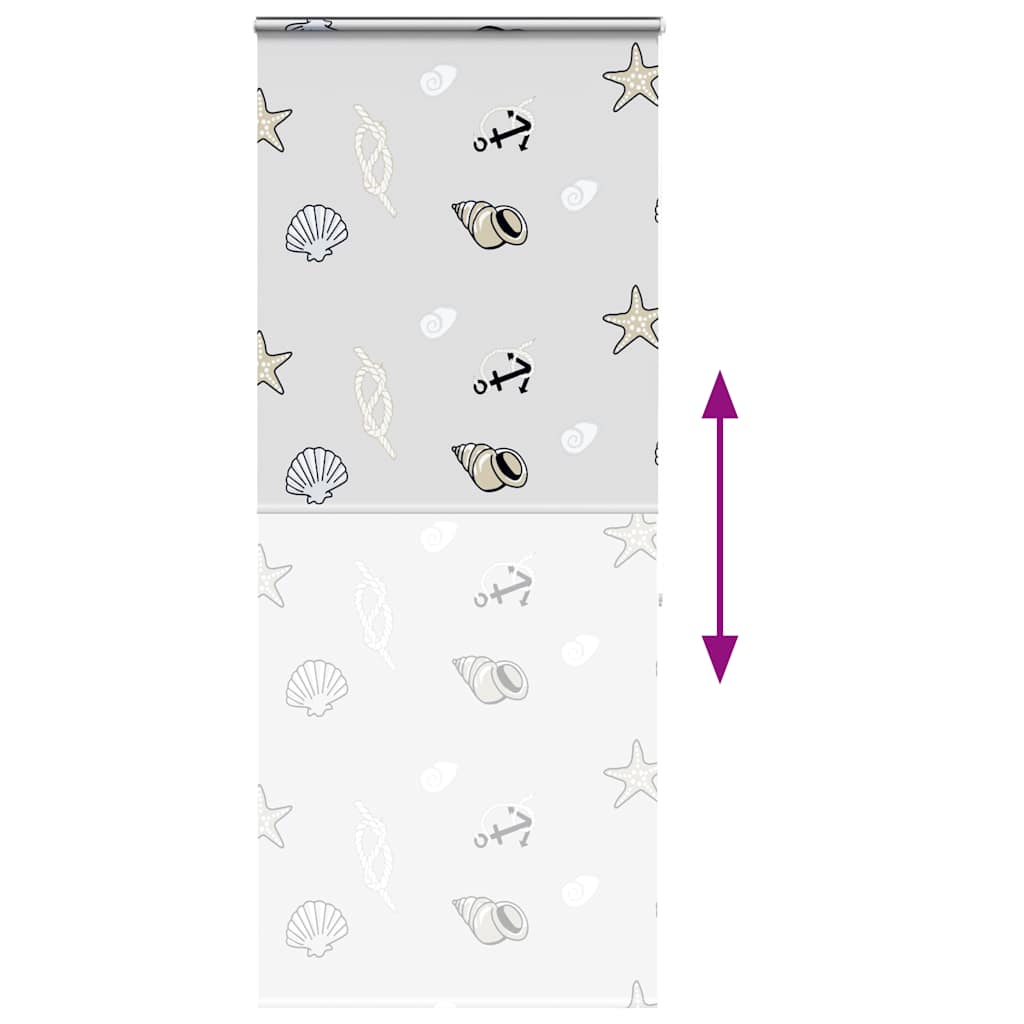 vidaXL Duschrollo mit Kassette 110x240 cm Stoffbreite 106 cm