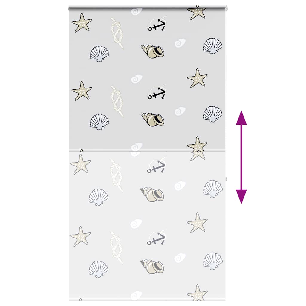 vidaXL Duschrollo mit Kassette 130x240 cm Stoffbreite 126 cm