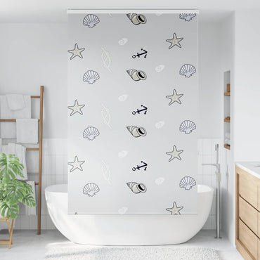 vidaXL Duschrollo mit Kassette 140x240 cm Stoffbreite 136 cm