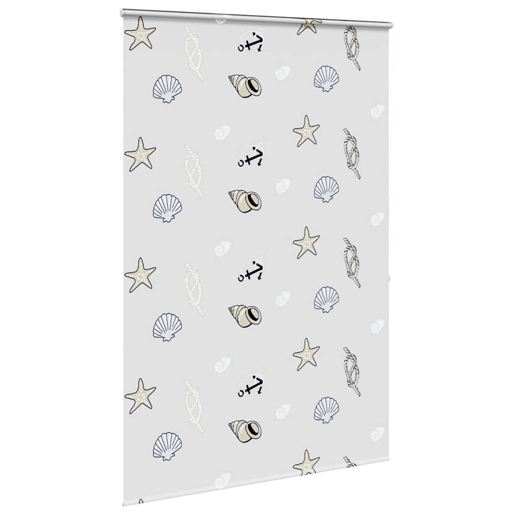 vidaXL Rideau de douche à enrouleur avec cassette 150x240 cm largeur du tissu 146 cm