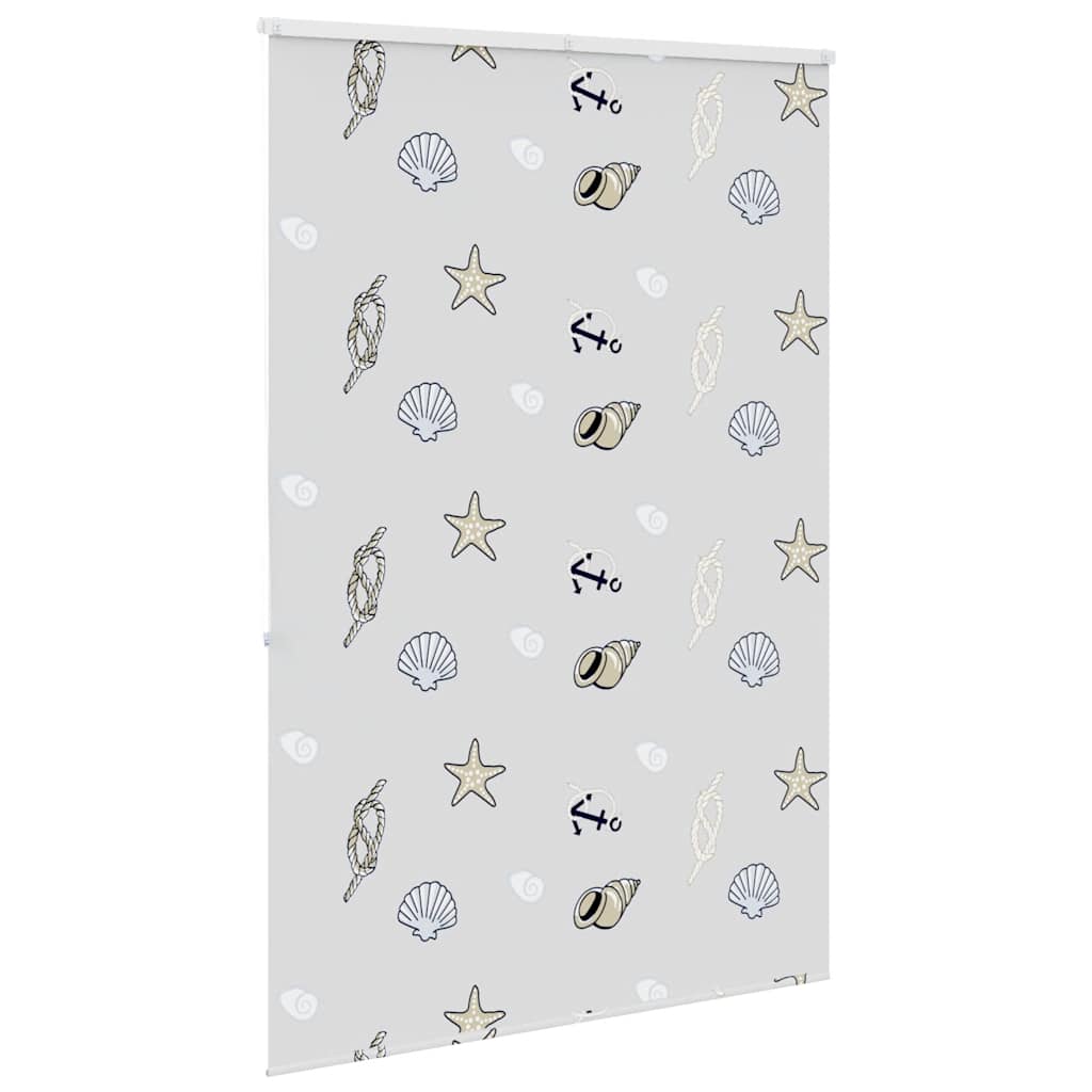 vidaXL Rideau de douche à enrouleur avec cassette 150x240 cm largeur du tissu 146 cm