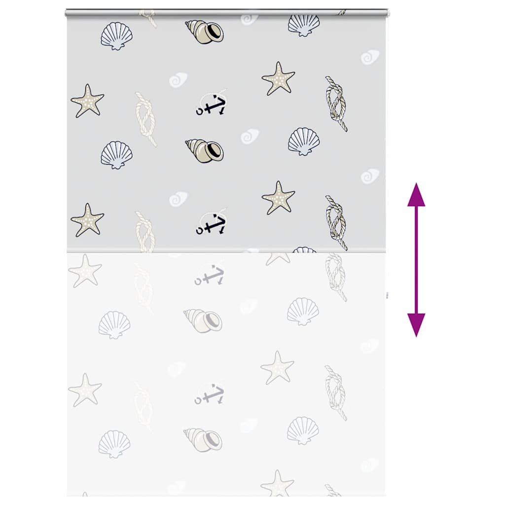 vidaXL Rideau de douche à enrouleur avec cassette 150x240 cm largeur du tissu 146 cm