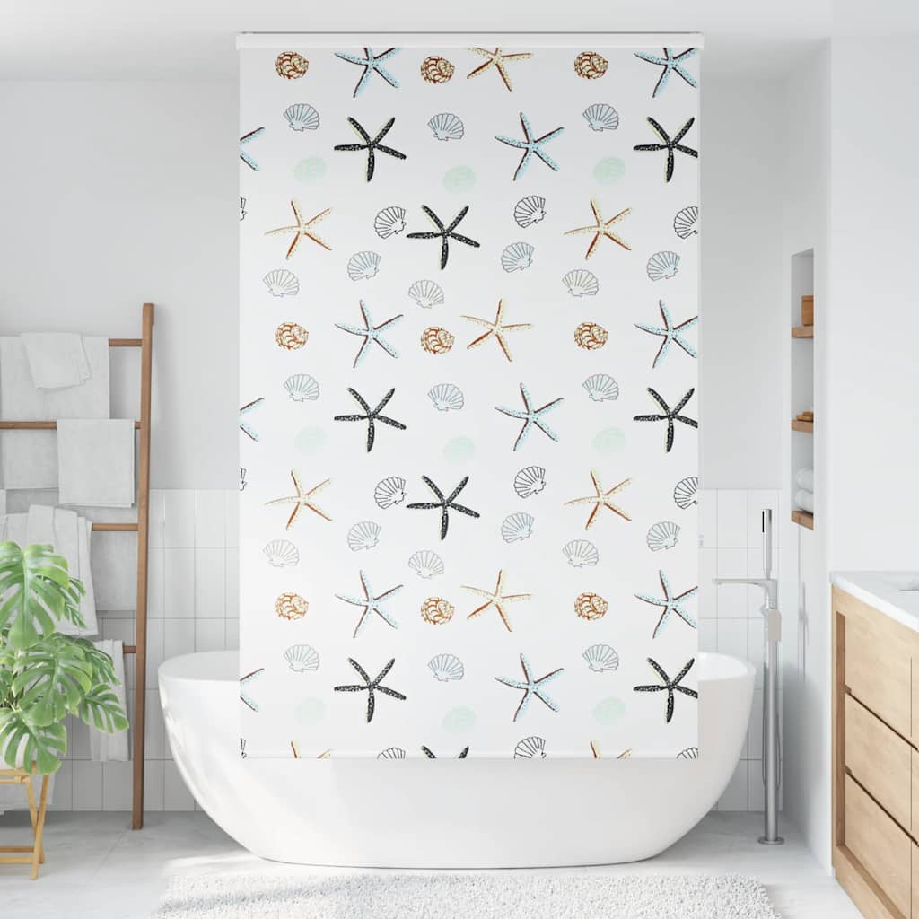 vidaXL Duschrollo mit Kassette 130x240 cm Stoffbreite 126 cm