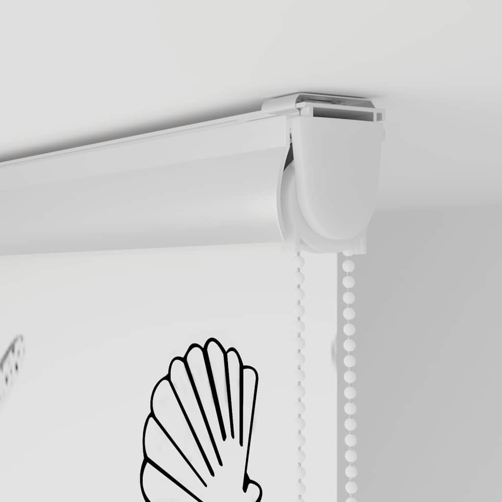 vidaXL Duschrollo mit Kassette 130x240 cm Stoffbreite 126 cm