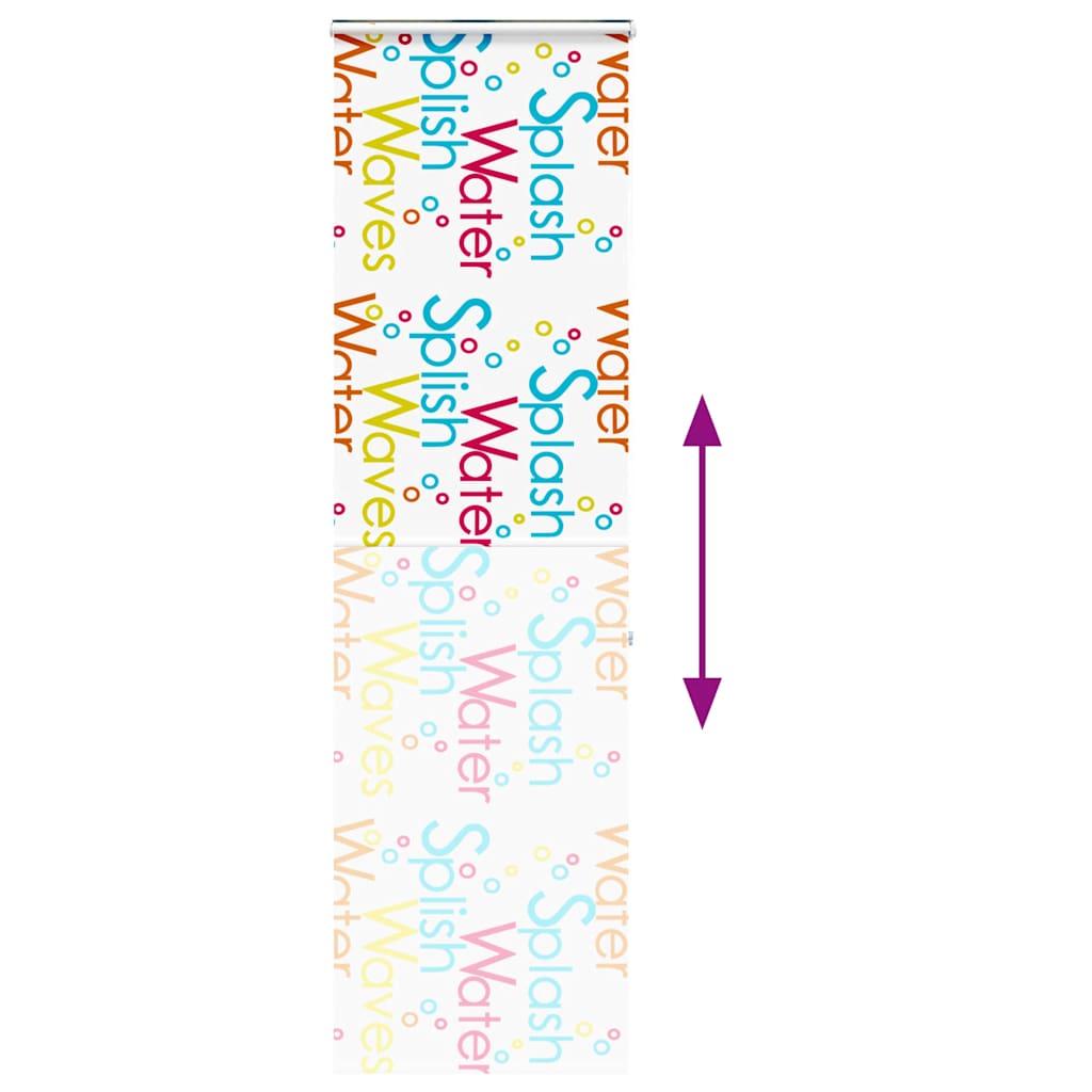 vidaXL Duschrollo mit Kassette 80x240 cm Stoffbreite 76 cm