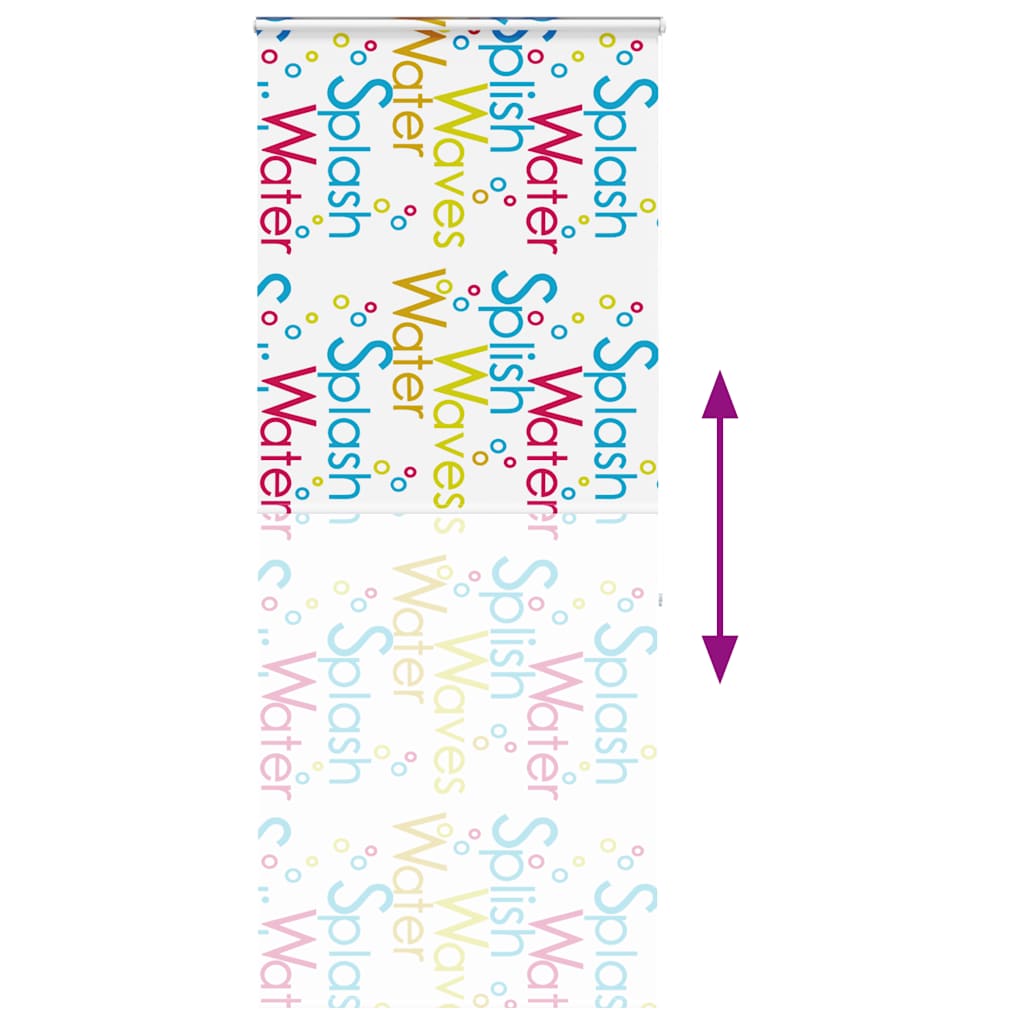 vidaXL Duschrollo mit Kassette 110x240 cm Stoffbreite 106 cm
