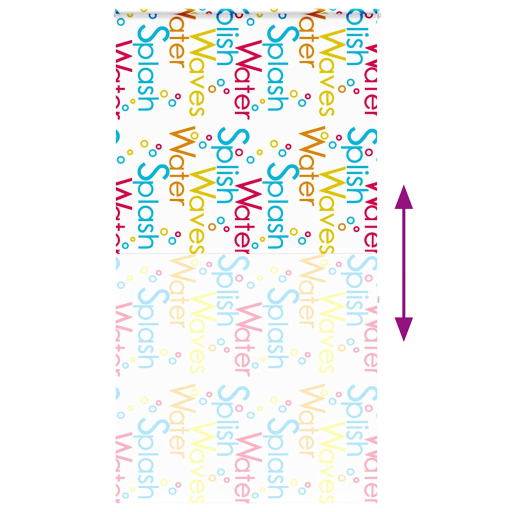vidaXL Duschrollo mit Kassette 130x240 cm Stoffbreite 126 cm