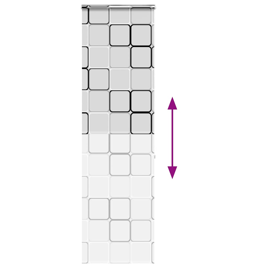 vidaXL Duschrollo mit Kassette 70x240 cm Stoffbreite 66 cm