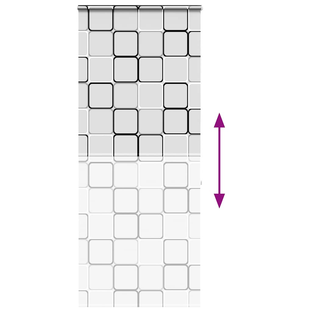 vidaXL Duschrollo mit Kassette 110x240 cm Stoffbreite 106 cm