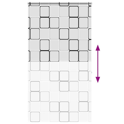 vidaXL Duschrollo mit Kassette 120x240 cm Stoffbreite 116 cm