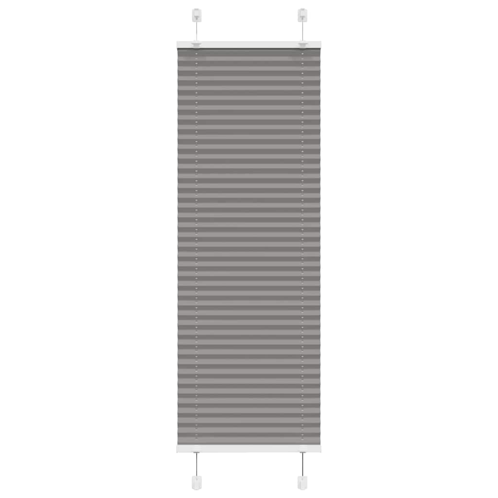 vidaXL Plissee Anthrazit 40x100 cm Stoffbreite 39,4 cm Polyester