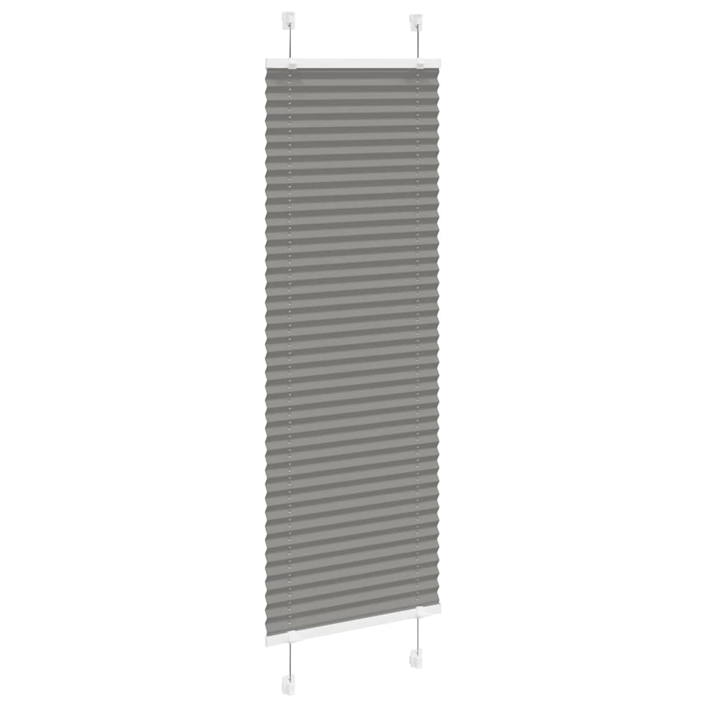 vidaXL Plissee Anthrazit 40x100 cm Stoffbreite 39,4 cm Polyester