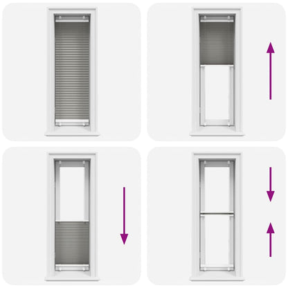 Plissee Anthrazit 45x100 cm Stoffbreite 44,4 cm Polyester