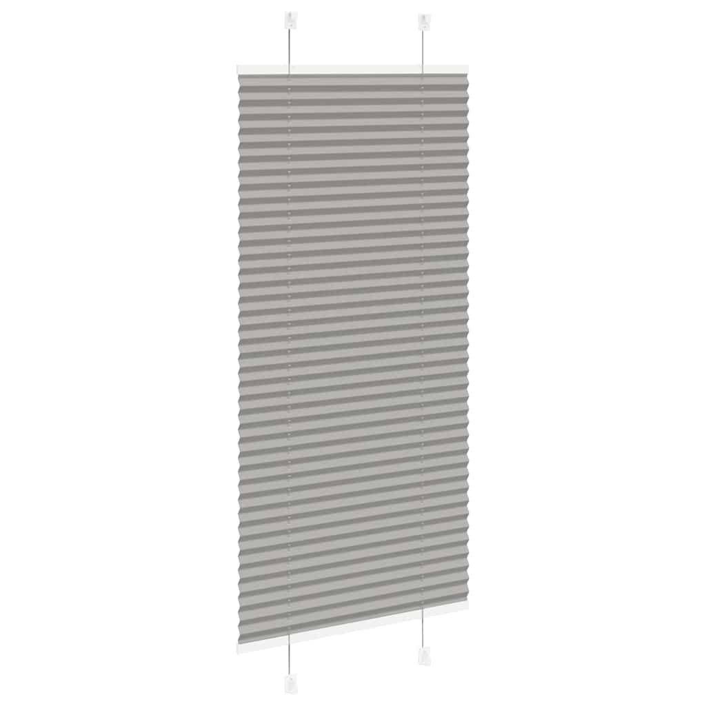 vidaXL Plissee Anthrazit 55x100 cm Stoffbreite 54,4 cm Polyester