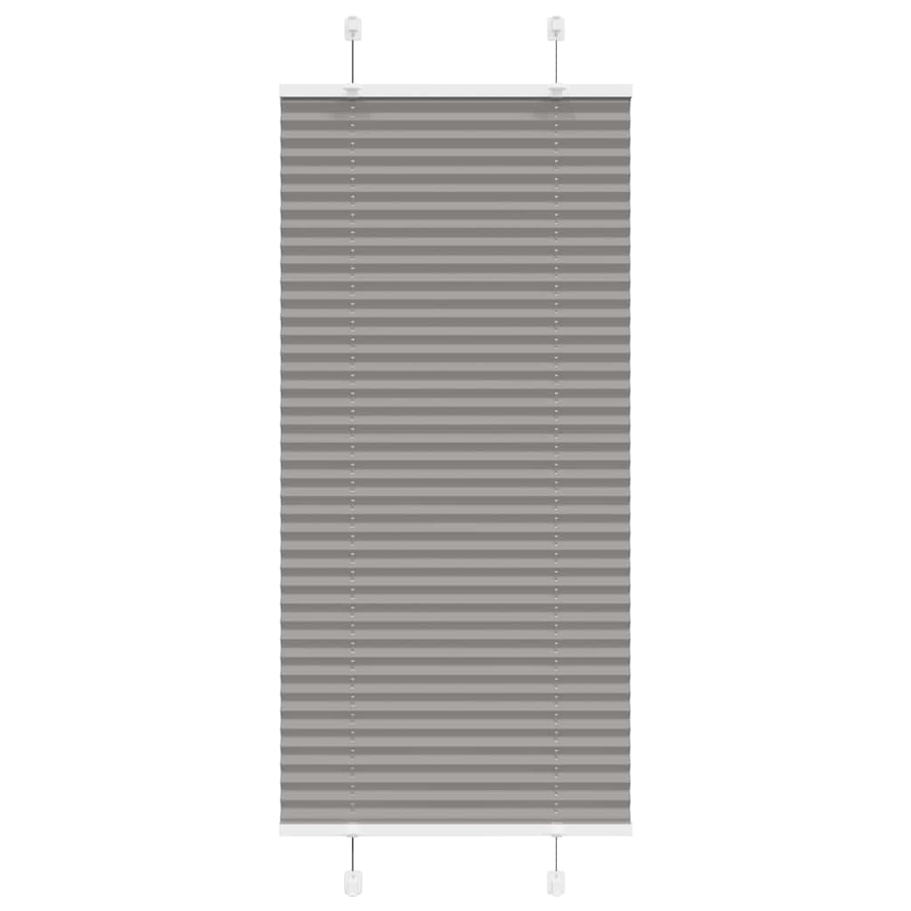 vidaXL Plissee Anthrazit 65x100 cm Stoffbreite 64,4 cm Polyester