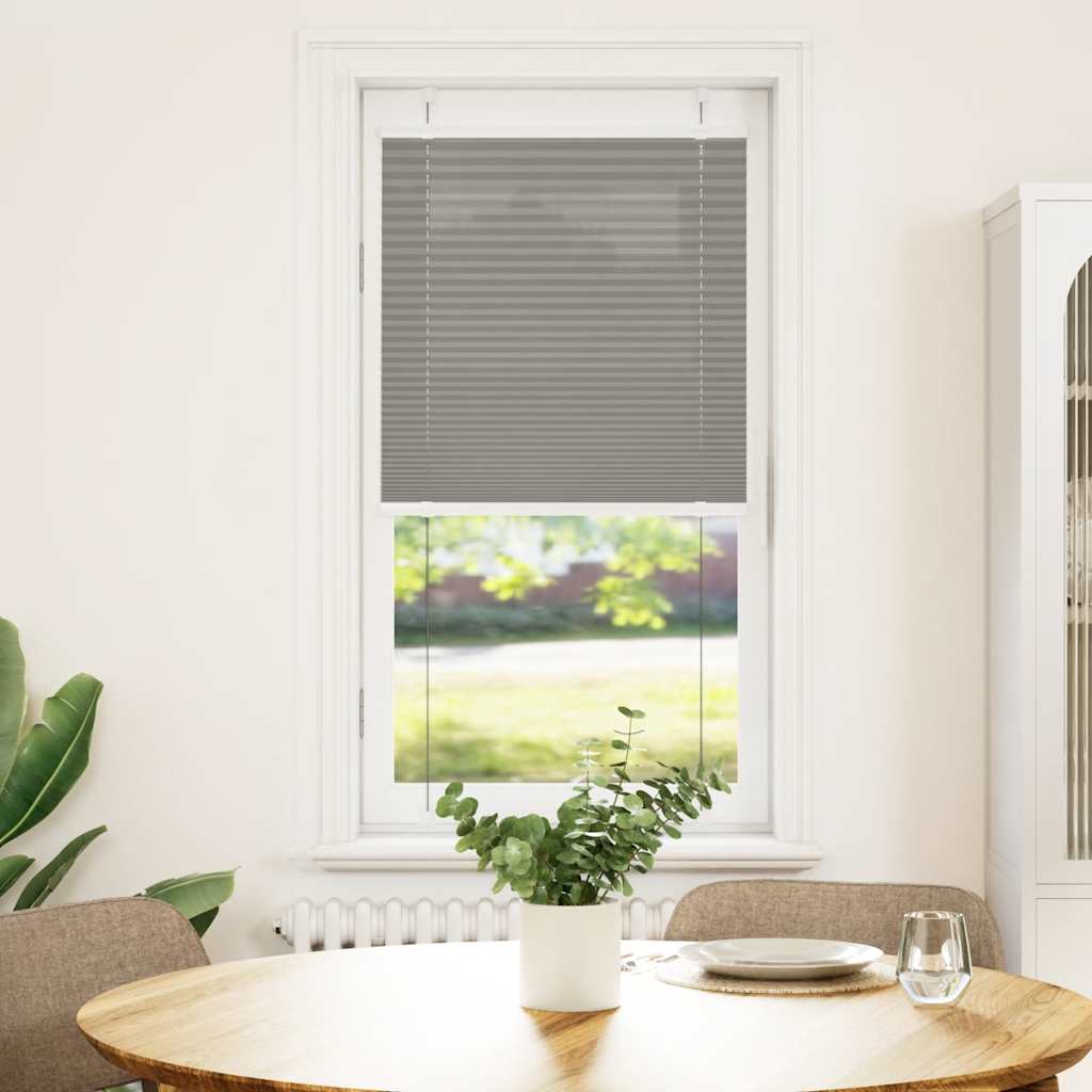 vidaXL Plissee Anthrazit 65x100 cm Stoffbreite 64,4 cm Polyester