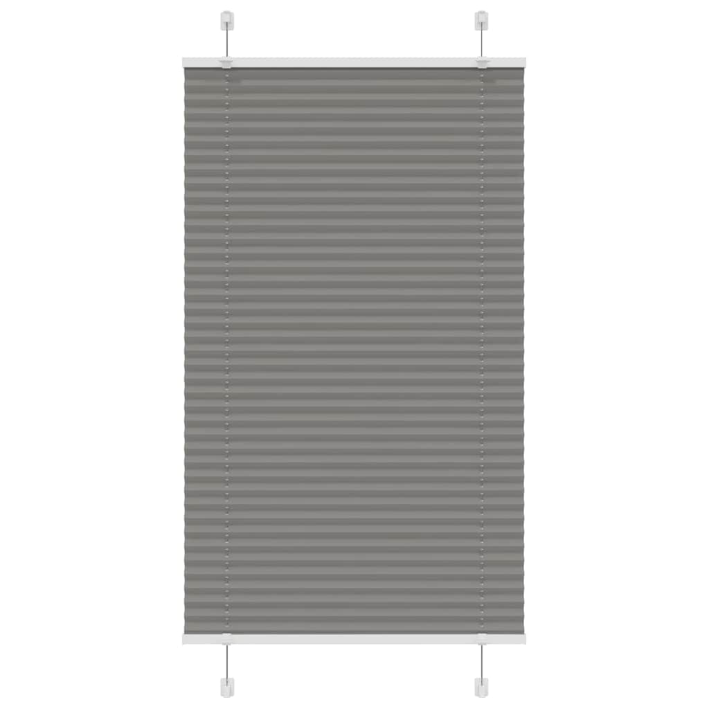 vidaXL Plissee Anthrazit 70x100 cm Stoffbreite 69,4 cm Polyester