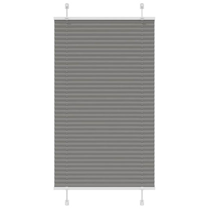 vidaXL Plissee Anthrazit 70x100 cm Stoffbreite 69,4 cm Polyester