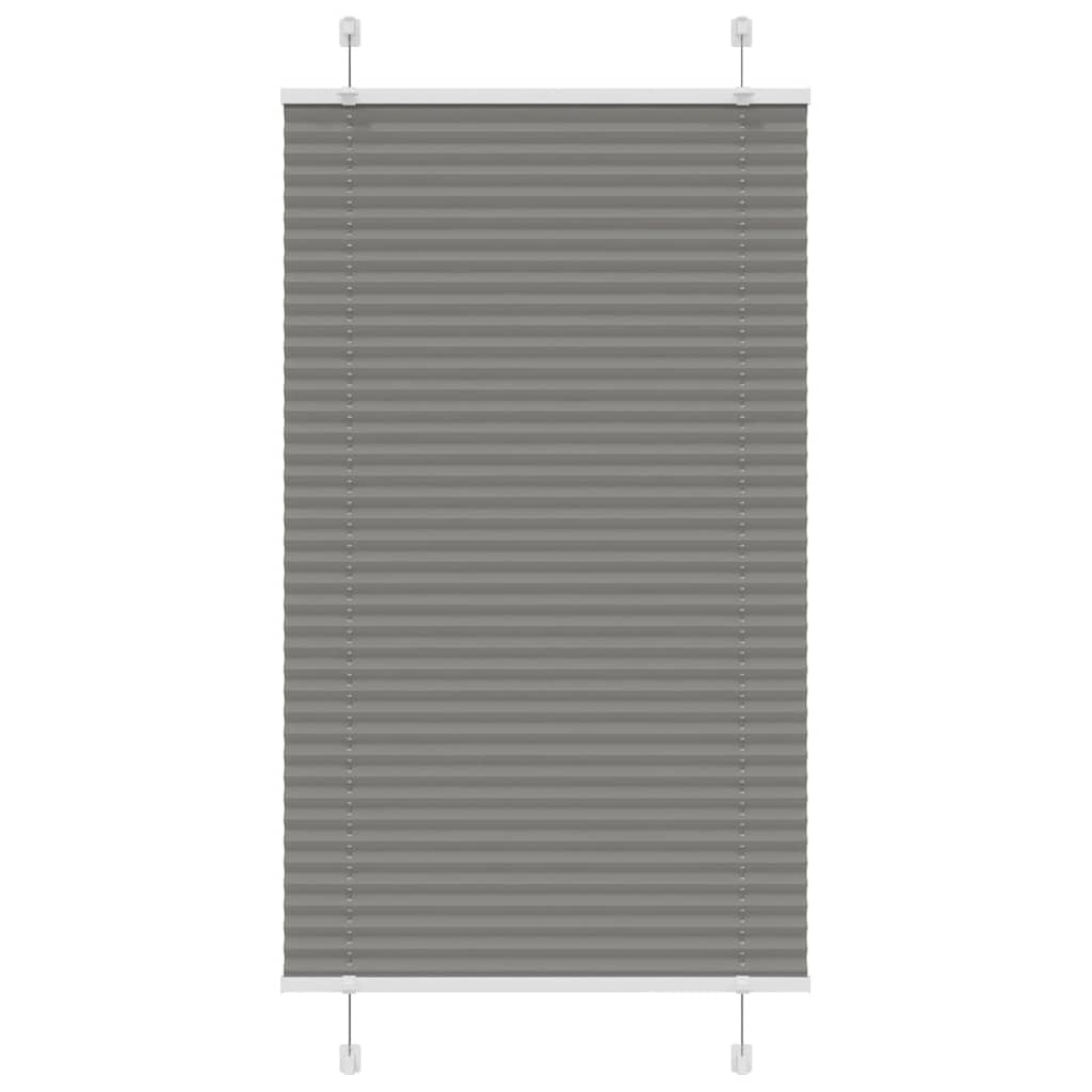 vidaXL Store plissé anthracite 80x100 cm Largeur du tissu 79,4 cm Polyester