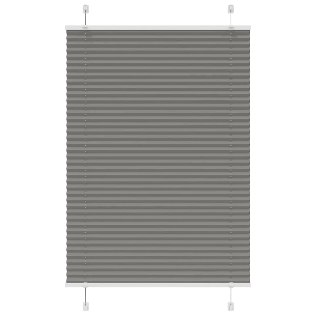 vidaXL Store plissé anthracite 90x100 cm Largeur du tissu 89,4 cm Polyester