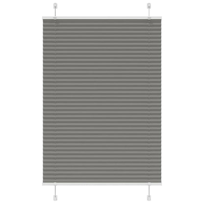 vidaXL Plissee Anthrazit 95x100 cm Stoffbreite 94,4 cm Polyester