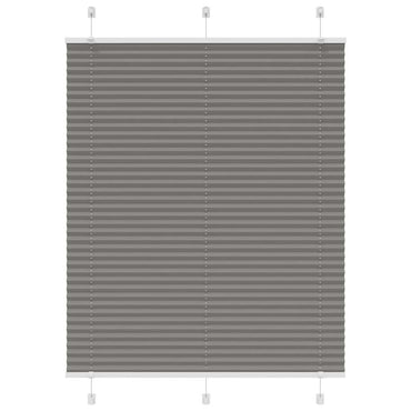 vidaXL Plissee Anthrazit 105x100 cm Stoffbreite 104,4 cm Polyester