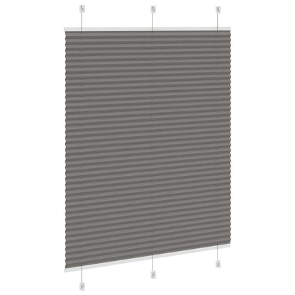 vidaXL Plissee Anthrazit 105x100 cm Stoffbreite 104,4 cm Polyester