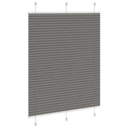 vidaXL Plissee Anthrazit 110x100 cm Stoffbreite 109,4 cm Polyester