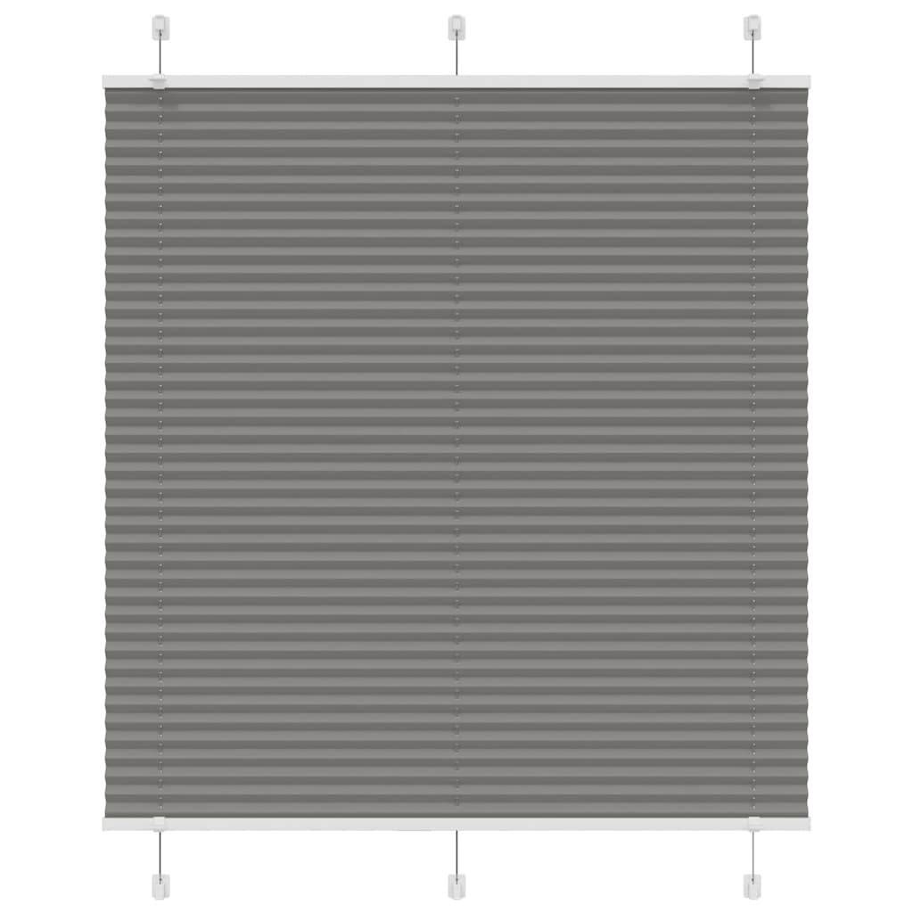 vidaXL Plissee Anthrazit 120x100 cm Stoffbreite 119,4 cm Polyester