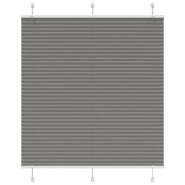 vidaXL Plissee Anthrazit 120x100 cm Stoffbreite 119,4 cm Polyester