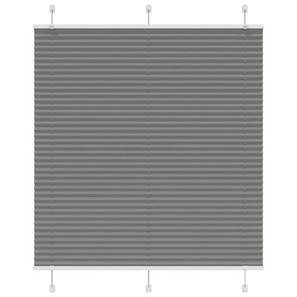 vidaXL Plissee Anthrazit 120x100 cm Stoffbreite 119,4 cm Polyester
