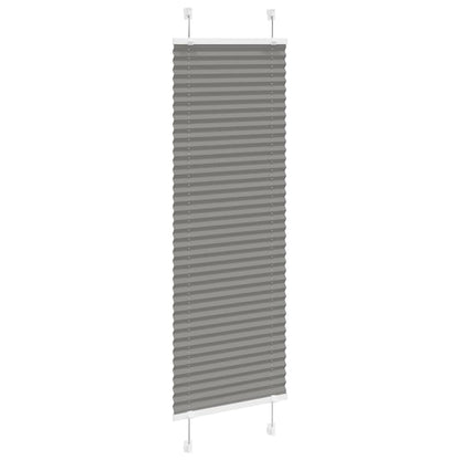 vidaXL Plissee Anthrazit 40x150 cm Stoffbreite 39,4 cm Polyester