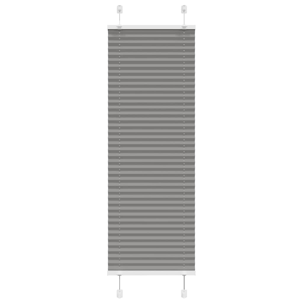 vidaXL Plissee Anthrazit 50x150 cm Stoffbreite 49,4 cm Polyester