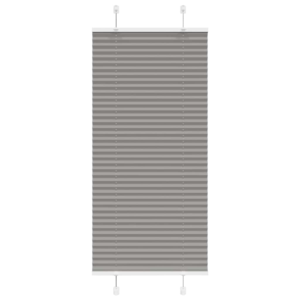 vidaXL Plissee Anthrazit 55x150 cm Stoffbreite 54,4 cm Polyester