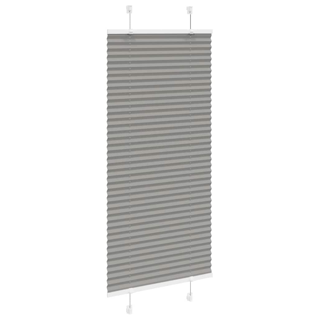 vidaXL Plissee Anthrazit 55x150 cm Stoffbreite 54,4 cm Polyester