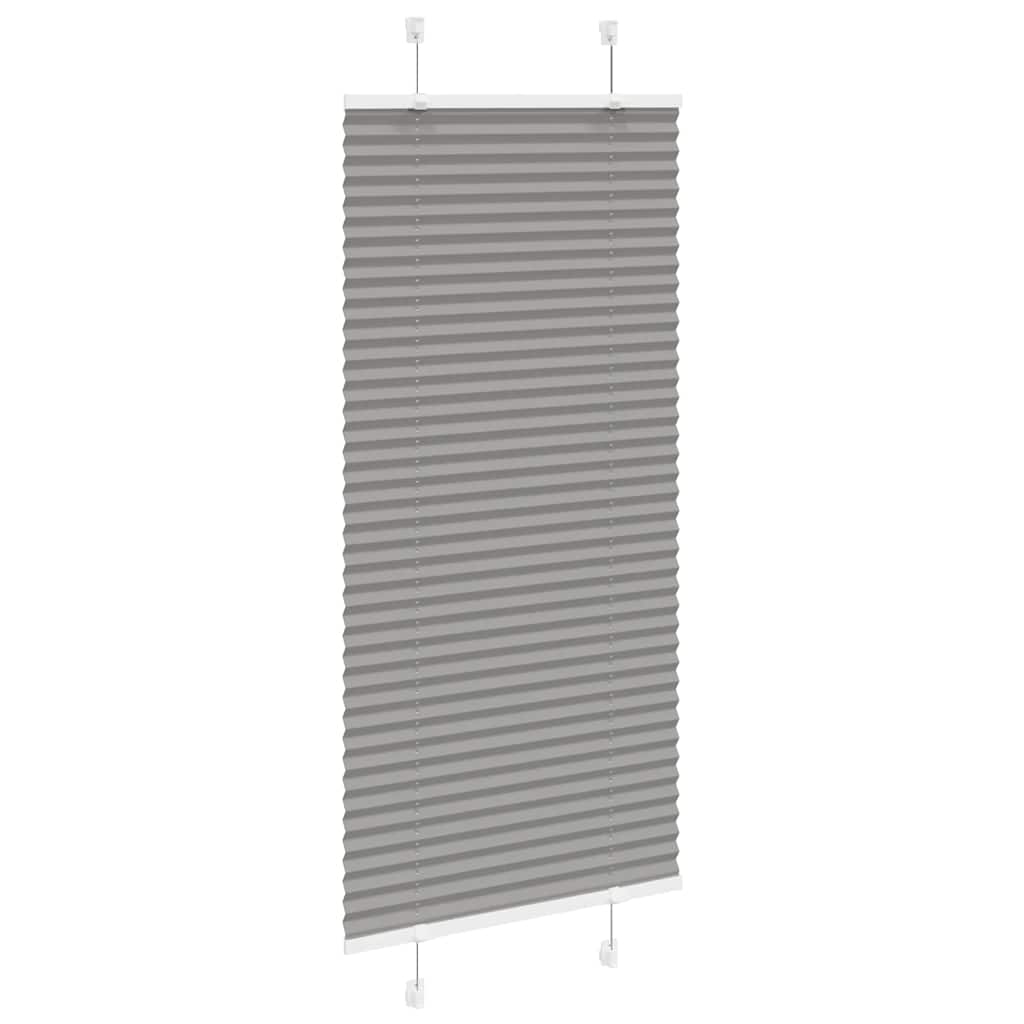 vidaXL Plissee Anthrazit 65x150 cm Stoffbreite 64,4 cm Polyester